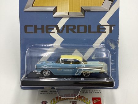 M2 Machine Auto Drivers Chevrolet 1957 Chevrolet Bel Air Light Blue R72 191C For Discount