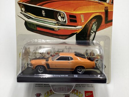 M2 Machines Auto Driver 1970 Ford Mustang Boss 302 Orange R74 192C For Sale