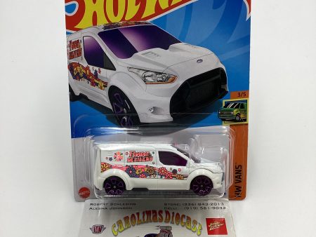 2024 Hot Wheels #216 Treasure Hunt Hot Wheels Ford Transit Connect White 276A Online Sale