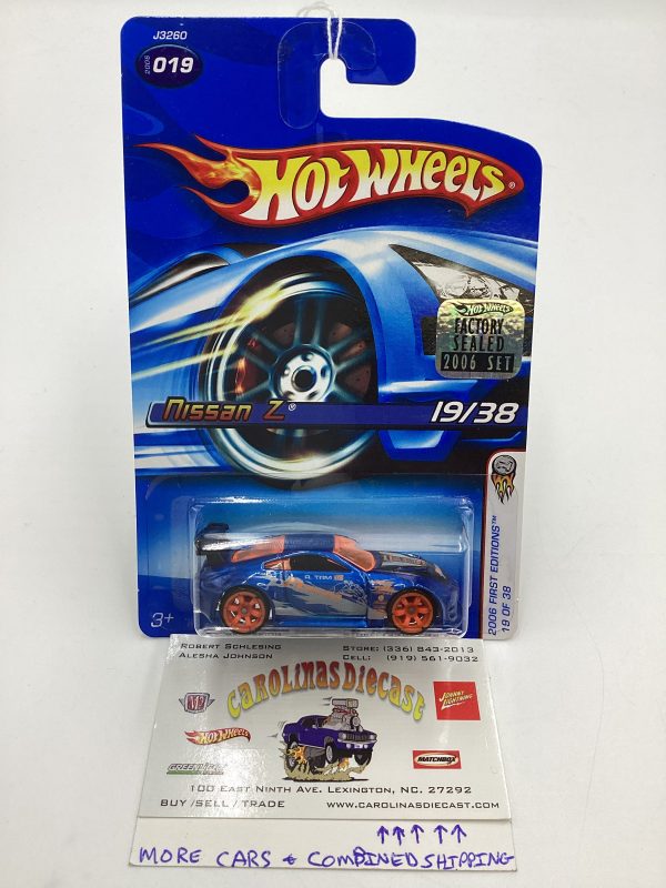 2006 Hot Wheels #19 Nissan Z Blue Factory Sealed SR Supply