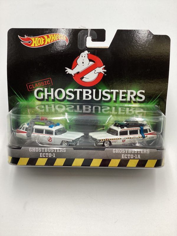 Hot wheels Classic Ghostbusters 2 Pack Premium Ghostbusters Ecto-1 & Ecto-1A 281A Online Sale