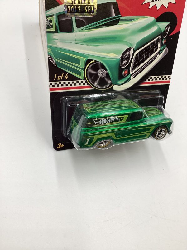 2012 Hot Wheels RLC Kmart Mail in #1 55 Chevy Panel Green Factory Sealed W Protector Online