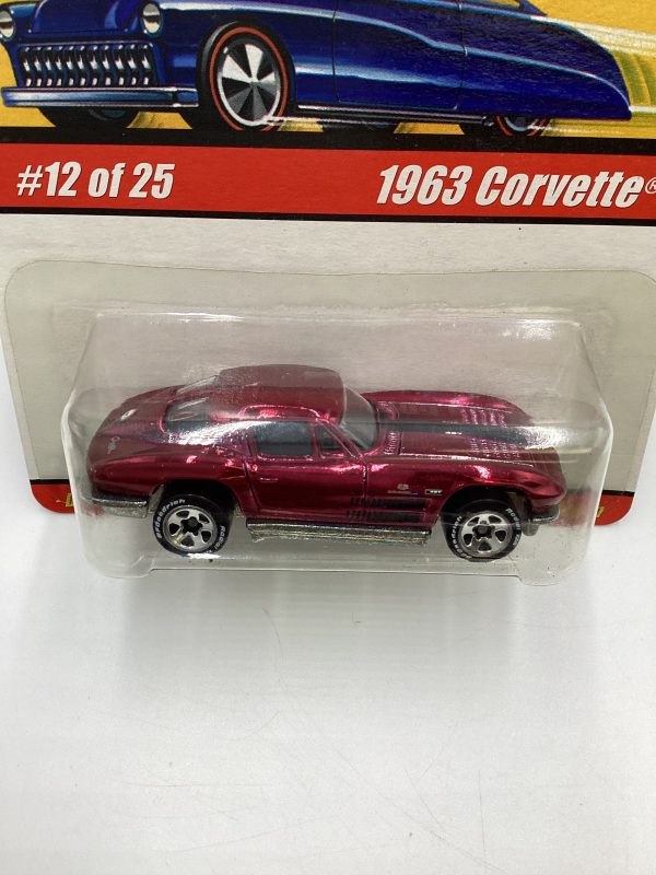 Hot Wheels Classics Series 1 #12 1963 Corvette Magenta SR Cheap