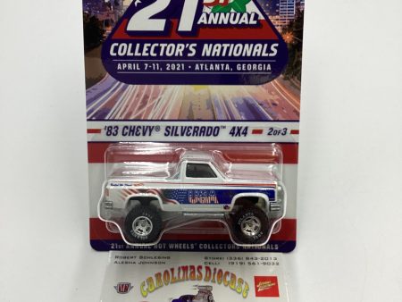 2021 Hot Wheels 21st Annual Collector’s Nationals ‘83 Chevy Silverado 4x4 03557 05500 W protector Fashion