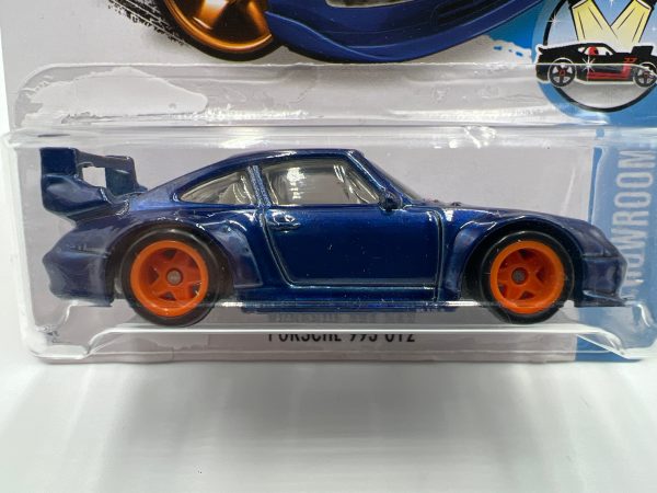 2016 Hot Wheels Factory Sealed Super Treasure Hunt #114 Porsche 993 GT2 Half Cage Blue (Reglued Blister) W Protector Online Hot Sale