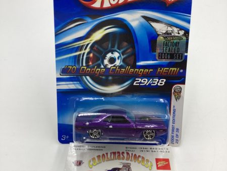 2006 Hot Wheels #29 70 Dodge Challenger HEMI Purple Factory Sealed SR For Cheap