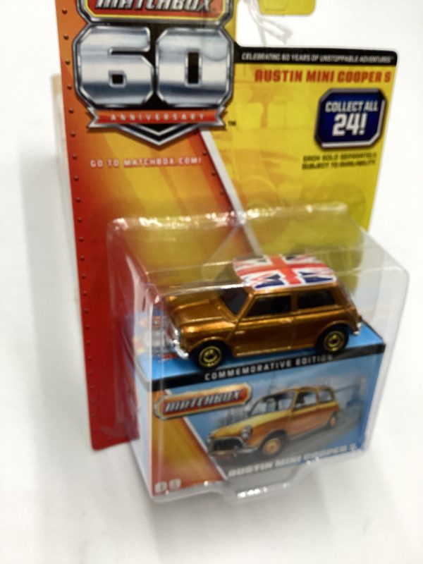 Matchbox 60th Anniversary #9 Austin Mini Cooper S Gold Online now