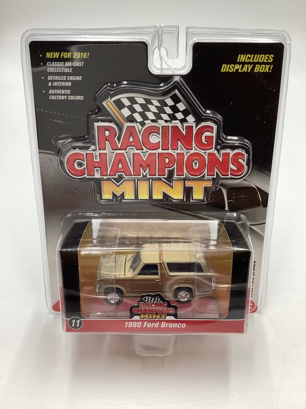 2016 Racing Champions Mint #11 1980 Ford Bronco Tan Brown SR Online now