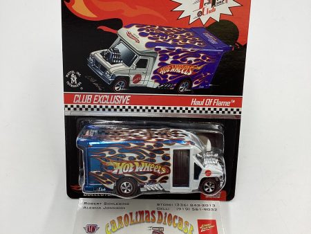 2009 Hot Wheels RLC Club Exclusive #2955 3500 Haul of Flame Blue White with protector Online Hot Sale