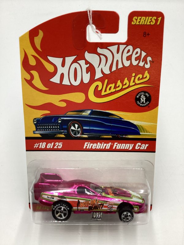 Hot Wheels Classics Series 1 #18 Firebird Funny Car Pink SR Online Hot Sale