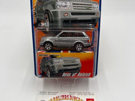 Matchbox Best Of British #7 2006 Range Rover Sport Silver 169A For Sale