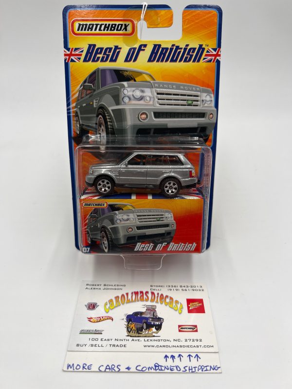 Matchbox Best Of British #7 2006 Range Rover Sport Silver 169A For Sale