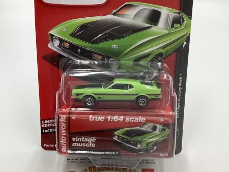 Auto World Vintage Muscle Release 4 Version A 1971 Ford Mustang Mach 1 Green For Cheap