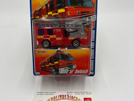 Matchbox Best Of British #6 Dennis Sabre Fire Engine Red 169i Online