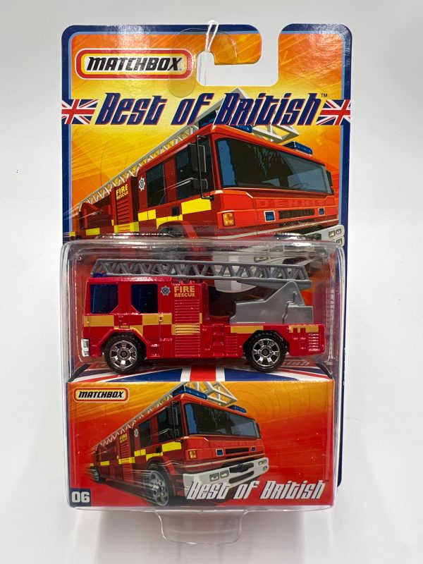 Matchbox Best Of British #6 Dennis Sabre Fire Engine Red 169i Online