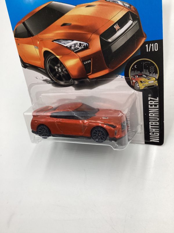 2017 Hot wheels #282 17 Nissan GT-R (R35) Orange 82C For Discount