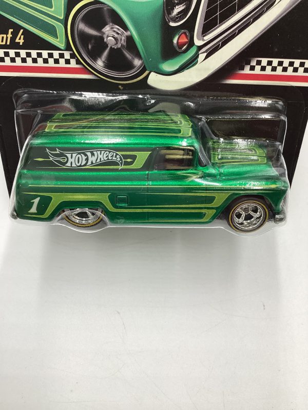 2012 Hot Wheels RLC Kmart Mail in #1 55 Chevy Panel Green Factory Sealed W Protector Online