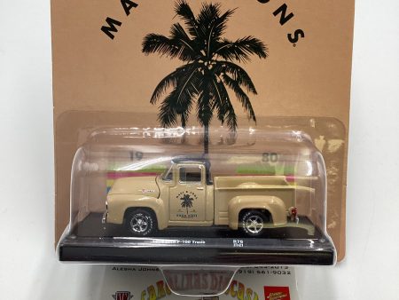 M2 Machines Auto Drivers Maui and Sons 1956 Ford F-100 Truck Beige R76 190D Sale