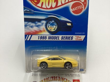 1995 Hot Wheels #350 Ferrari 355 Yellow W  Saw Blade Wheels (SR) Online