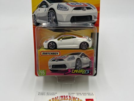 Matchbox Streakers #55 Mitsubishi Eclipse White Card Not Perfect (2) 172A Online Hot Sale