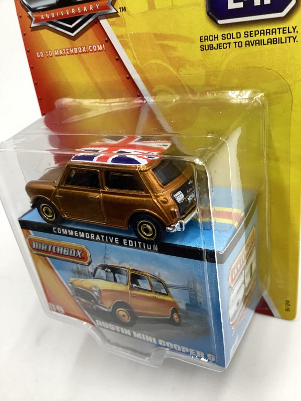 Matchbox 60th Anniversary #9 Austin Mini Cooper S Gold Online now