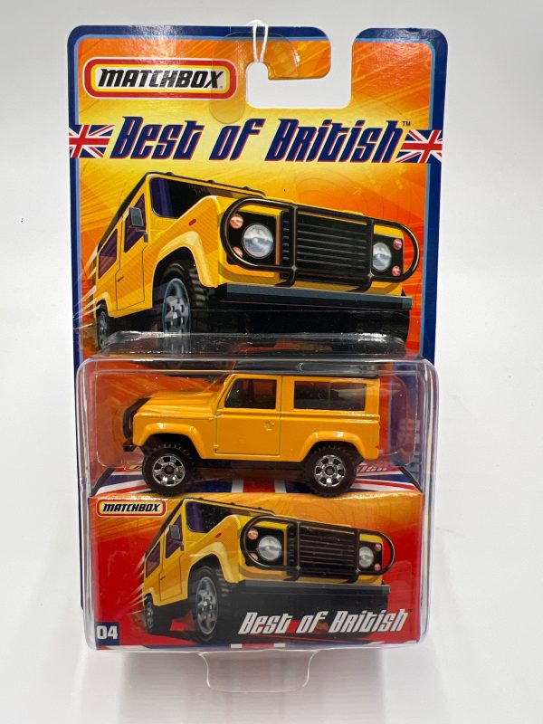 Matchbox Best Of British #4 Defender 90 Yellow Discount