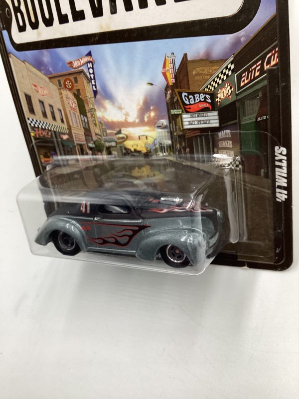 Hot Wheels Boulevard Legends 41 Willys Gray Silver SR Online Hot Sale