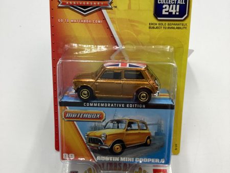 Matchbox 60th Anniversary #9 Austin Mini Cooper S Gold Online now