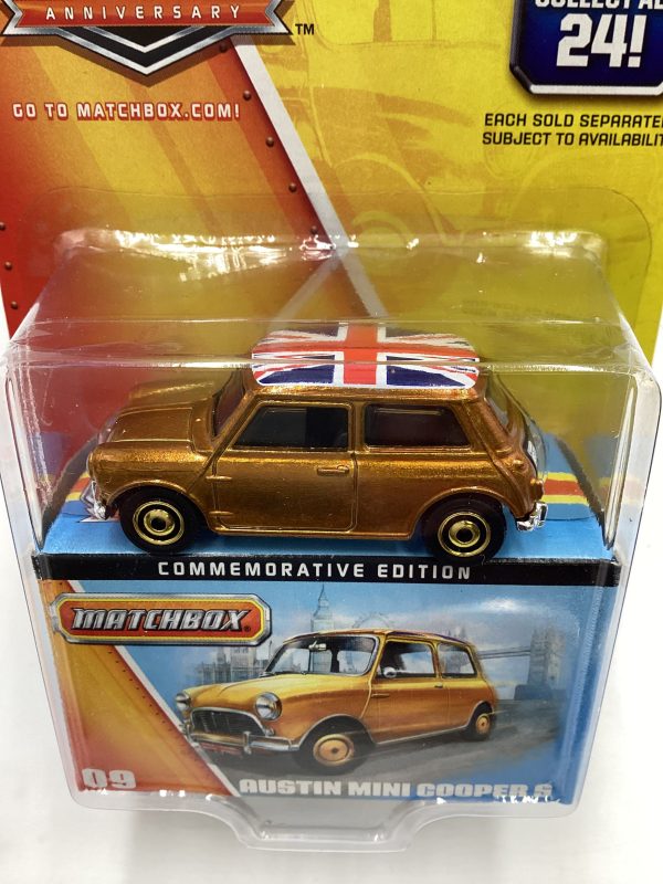 Matchbox 60th Anniversary #9 Austin Mini Cooper S Gold Online now