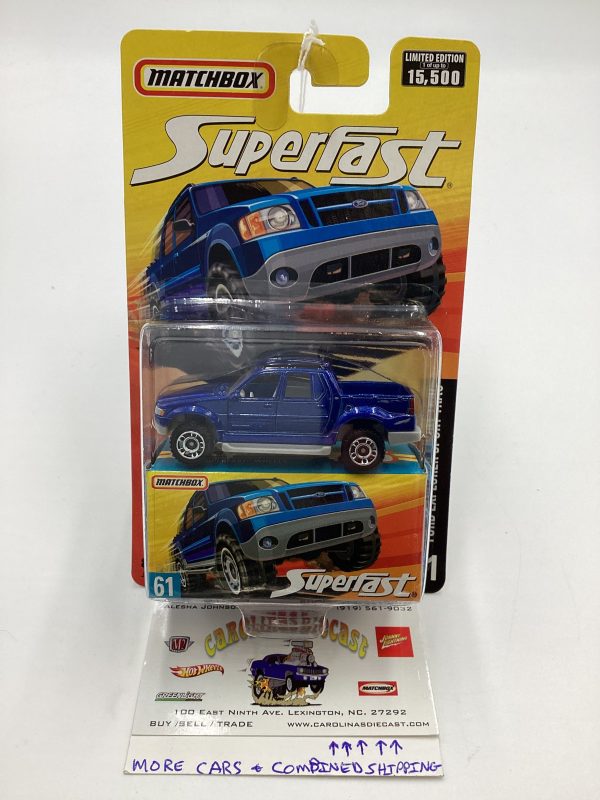 Matchbox Superfast #61 Ford Explorer Sport Trac Blue 172A Discount