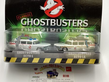 Hot wheels Classic Ghostbusters 2 Pack Premium Ghostbusters Ecto-1 & Ecto-1A 281A Online Sale