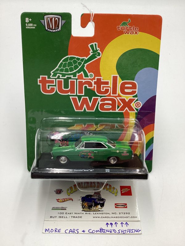 M2 Machines Auto Driver Turtle Wax 1967 Chevrolet Nova SS Green R90 193E For Cheap