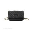 Chanel Quilted Medium CC Filigree Flap Black Caviar For Discount