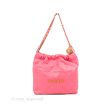 Chanel 22 Small Pink Shiny Calfskin Aged Gold Hardware Online