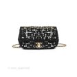 Chanel Black Faux Pearl Embellished Tweed Mini Cosmos Flap Bag Online Sale