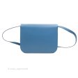 Celine Medium Classic Box Flap Blue Calfskin Silver Hardware Cheap