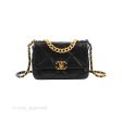 Chanel 19 Small Black Goatskin Mixed Hardware For Discount