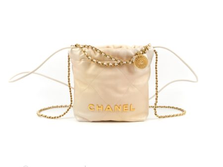 Chanel 22 Mini Bag Iridescent Pearl Calfskin Hot on Sale