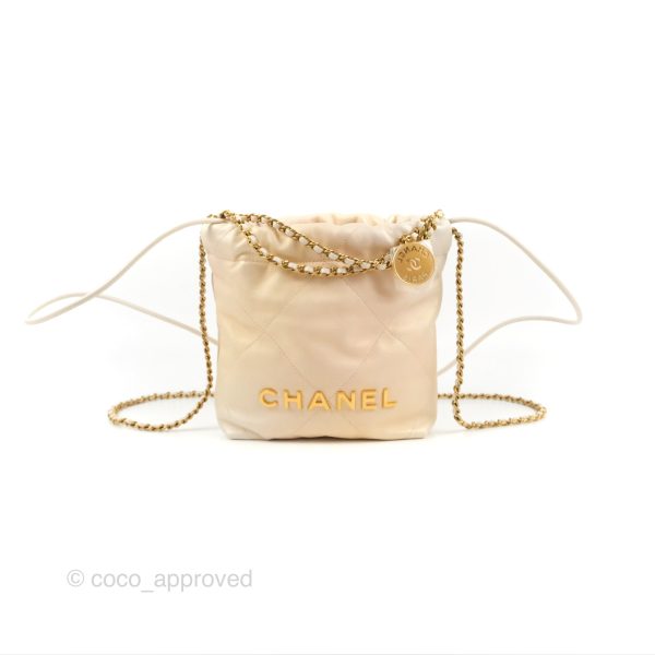 Chanel 22 Mini Bag Iridescent Pearl Calfskin Hot on Sale