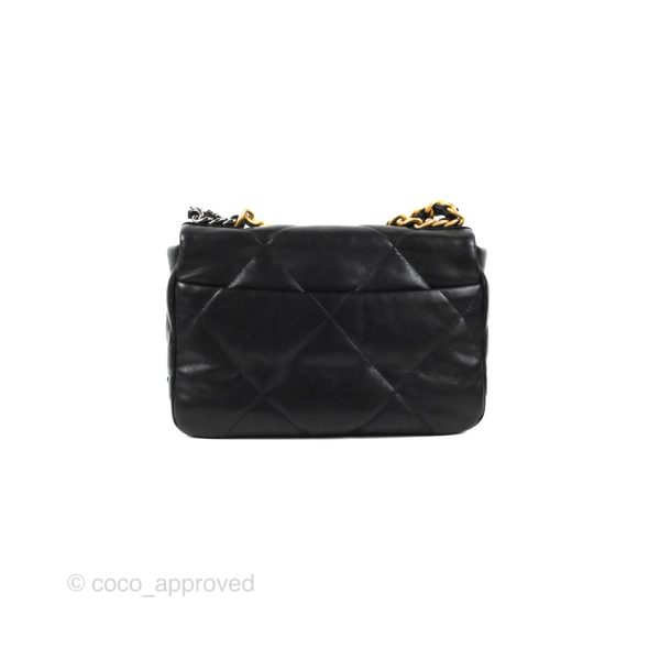 Chanel 19 Small Black Goatskin Mixed Hardware For Discount