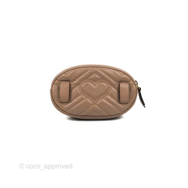 Gucci GG Marmont Matelassé Oval Belt Bag Dusty Pink Online