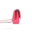 Chanel Classic M L Medium Flap Quilted Pink Lambskin Silver Hardware Cheap