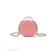 Chanel Mini Round Vanity Bag with Handle Pink Caviar 22C Supply