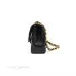 Chanel Vintage Small Classic Flap Black Lambskin 24K Gold Hardware Sale