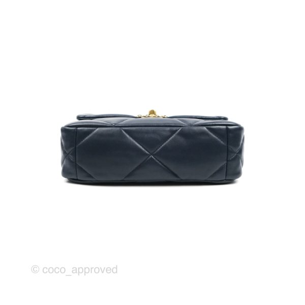 Chanel 19 Small Navy Lambskin Mixed Hardware For Discount