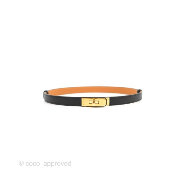 Hermès Epsom Kelly Pocket 18 Belt Black Gold Hardware Online