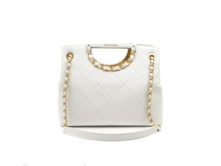 Chanel A Real Catch Shopping Bag White Caviar Supply