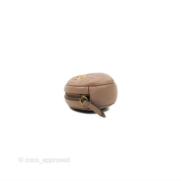 Gucci GG Marmont Matelassé Oval Belt Bag Dusty Pink Online