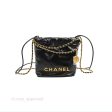 Chanel 22 Mini Bag Black Crumpled Calfskin Supply