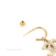 Chanel Pearl CC Drop Hoop Earrings Gold Tone 12A Online